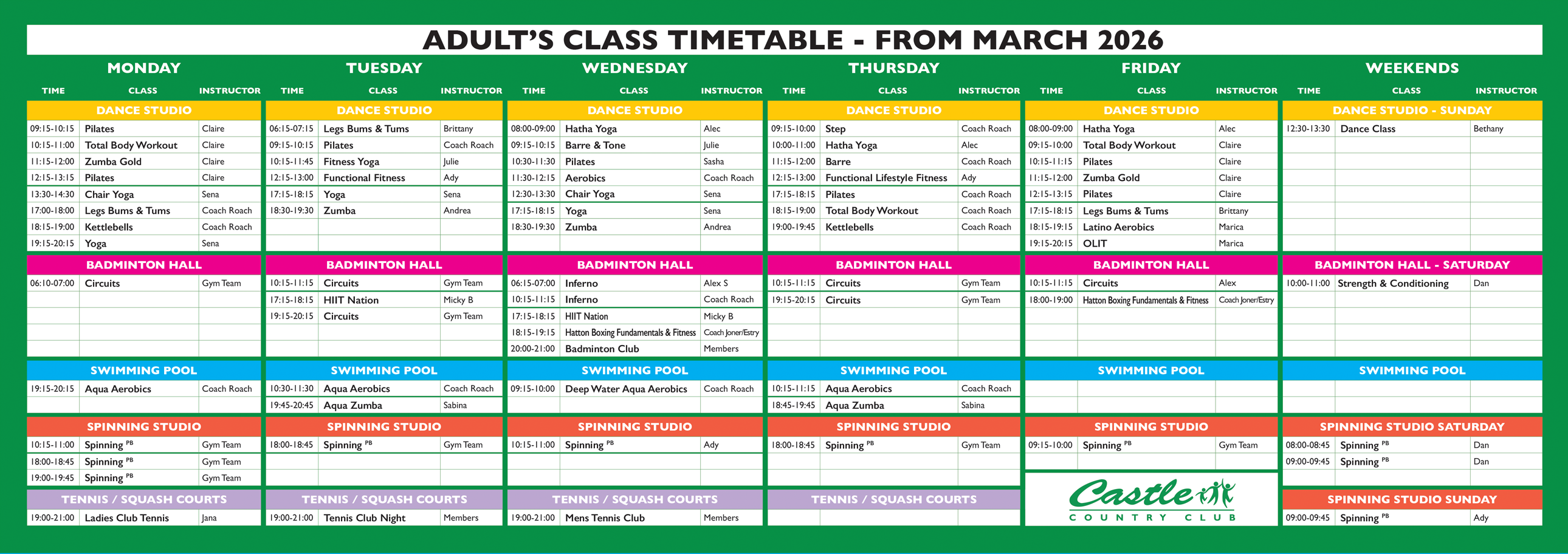 CCC Timetable Adults Mar 2026 CCC Timetable Adults Mar 2026
