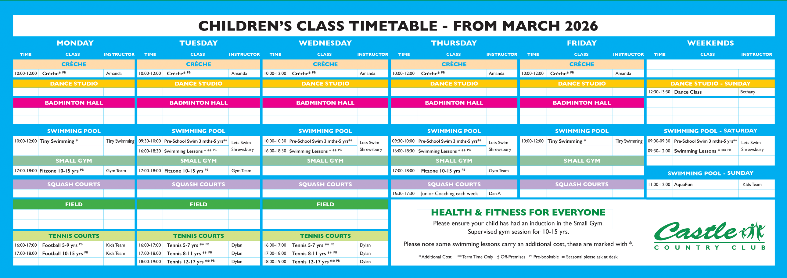 CCC Timetable Kids Mar 2026 CCC Timetable Kids Nov 2025